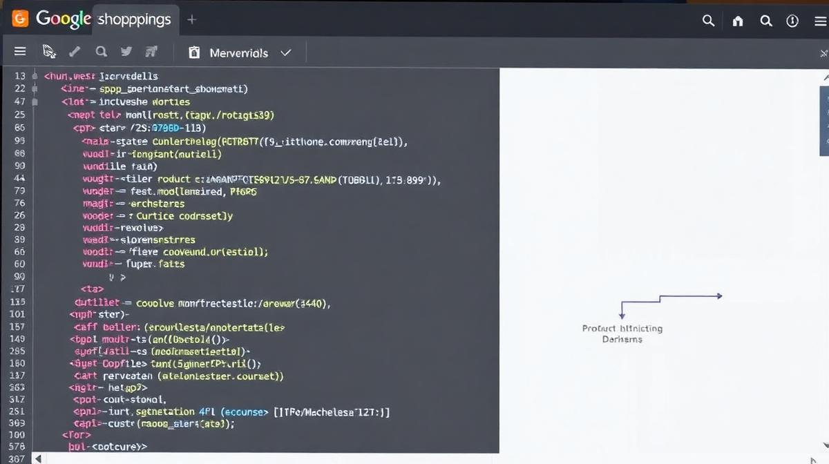 Google Shopping product feed data structure illustrating attribute mapping and optimization