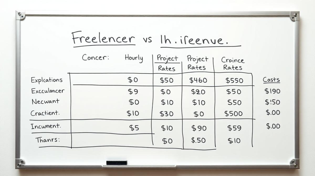 Data entry specialist pricing comparison chart showing hourly and project rates across different regions
