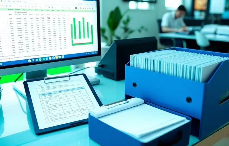 Organized spreadsheet data prepared for a data entry specialist