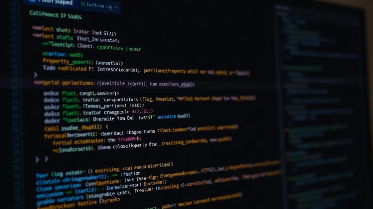 Web scraping code on a dark screen extracting real estate property data, Python script