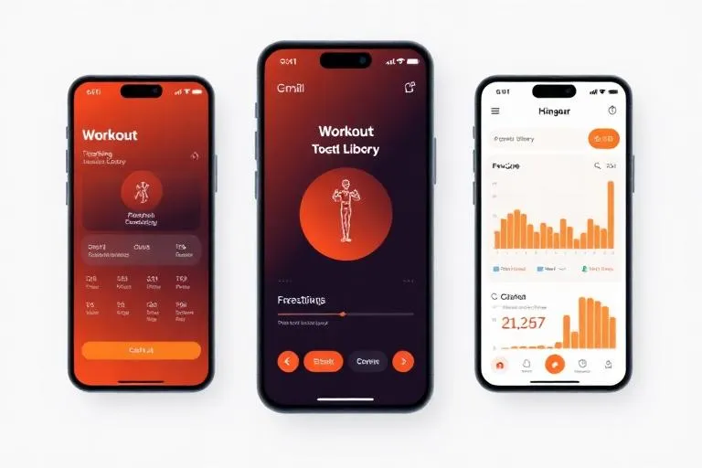 Design a fitness mobile app UI/UX in Figma with prototype