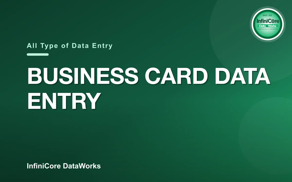 Business Card Data Entry