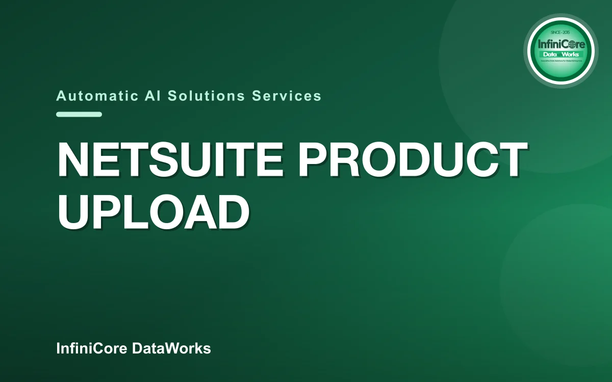 Netsuite Product Upload