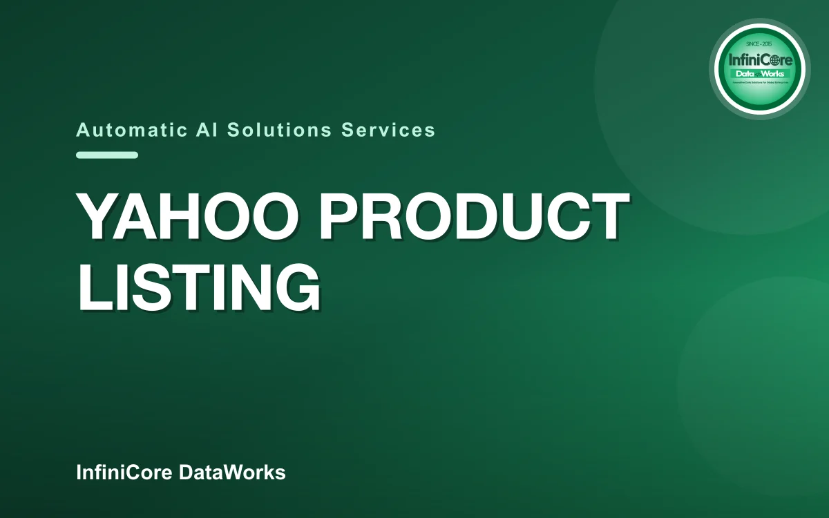 Yahoo Product Listing